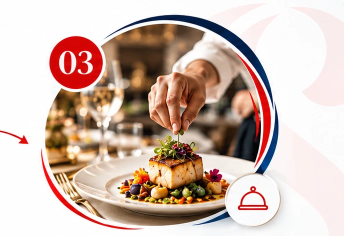 Step 03: Precision Culinary Service